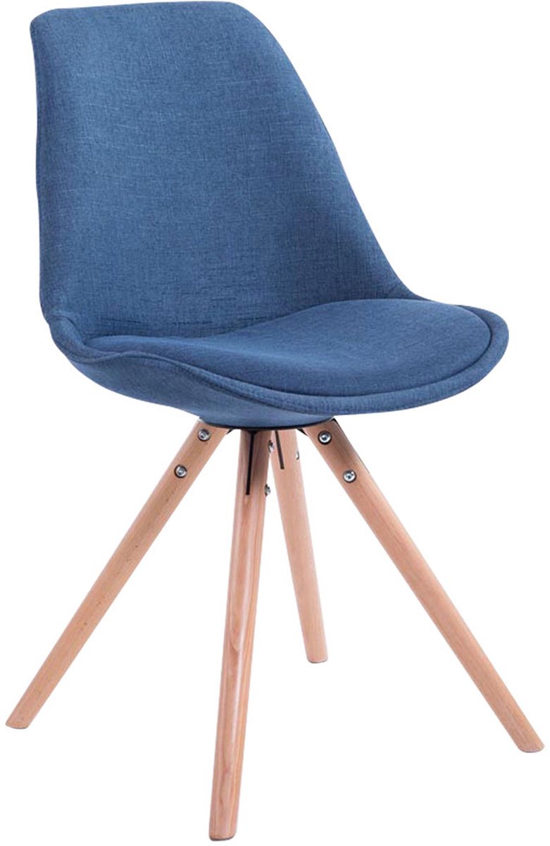 Bezoekersstoel - Stof - Blauw