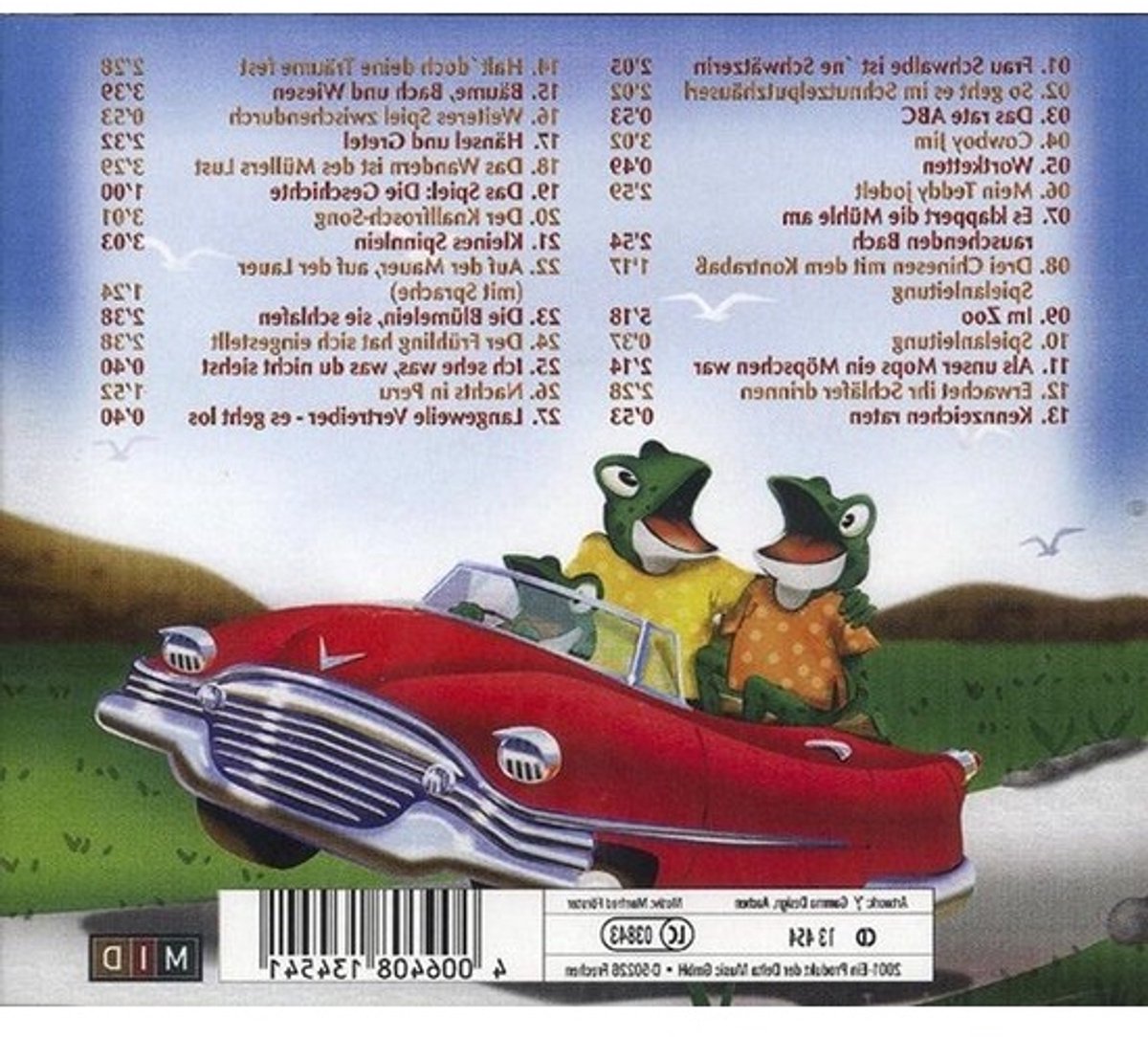 Reis-cd - Muziek en spelletjes - Vermaak voor onderweg - Inclusief liedjes - 142 cm - Niet gespecificeerd