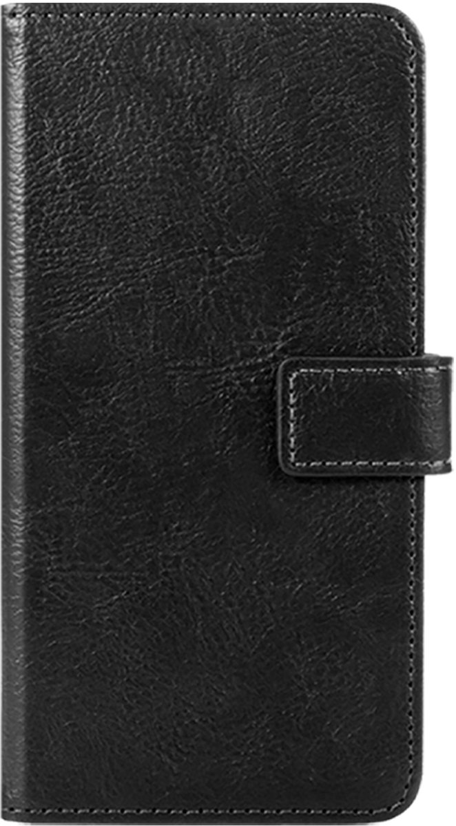 Hoes - Met Pasjeshouder - Geschikt voor Apple iPhone 18 Pro - Luxe Bookcase Portemonee - Flip Case - Kunstleer Book Case - Flipcase - Book Cover - Walletcase - PortemonneeHoes - Zwart