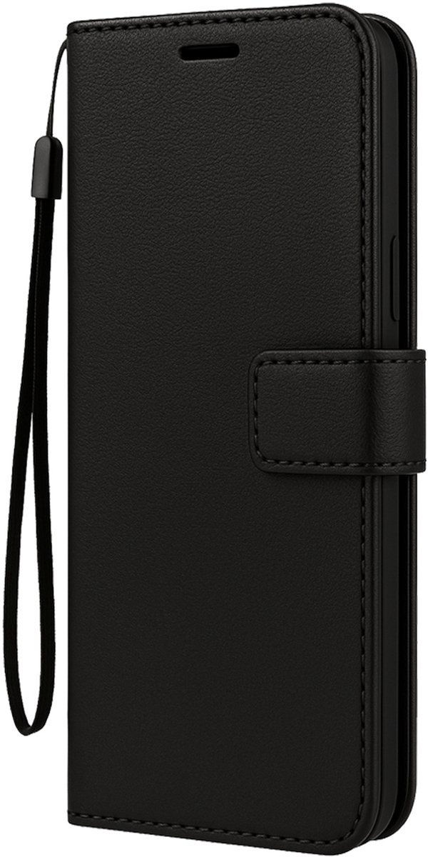 Hoesje Met Pasjeshouder - Geschikt voor Apple iPhone 18 Pro - Luxe Bookcase Portemonee - Flip Case - Kunstleer Book Case - Flipcase - Book Cover - Walletcase - Portemonneehoes - Zwart
