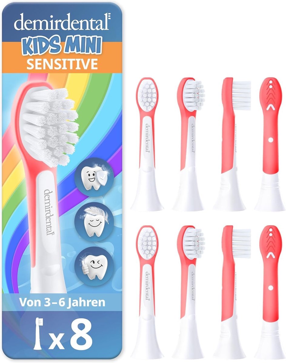 8 x demirdental brush heads for children Sonicare Kids Mini - ShopVlot