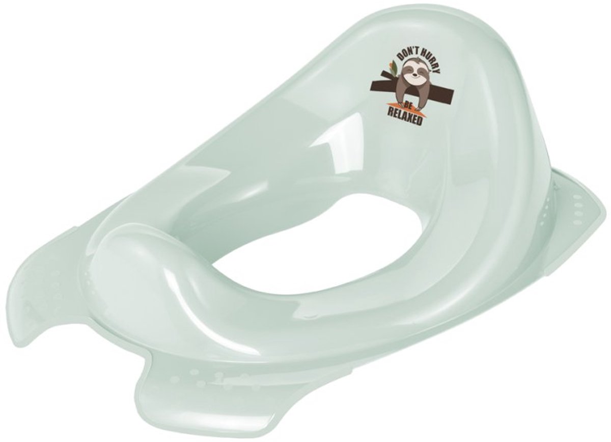 keeeper Ewa Lazy Lui kinder-toiletbril, soft green, met spatbescherming