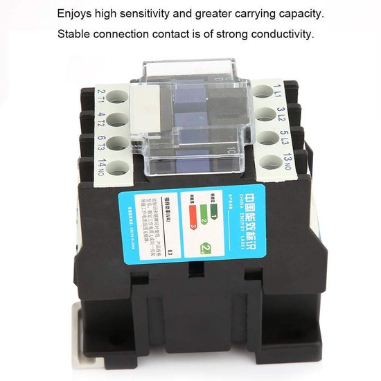Rail Mounted Contactor voor Industriële Toepassingen - 48VDC, Elektrische Schakelaar, Betrouwbare Prestaties en Duurzaamheid — afbeelding 3