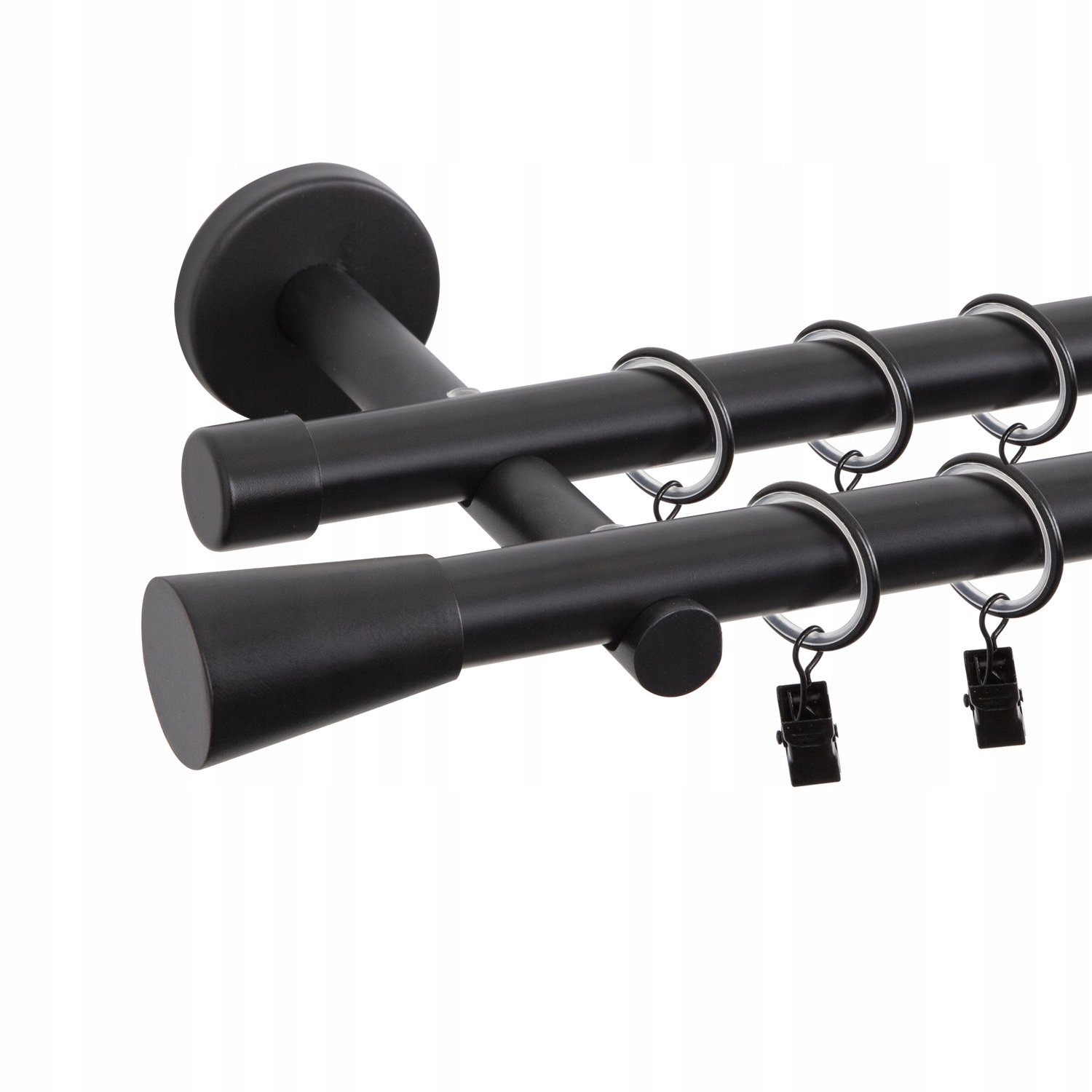 Merkloos Dubbele Gordijnroede 240cm 19/19mm - Configureerbaar