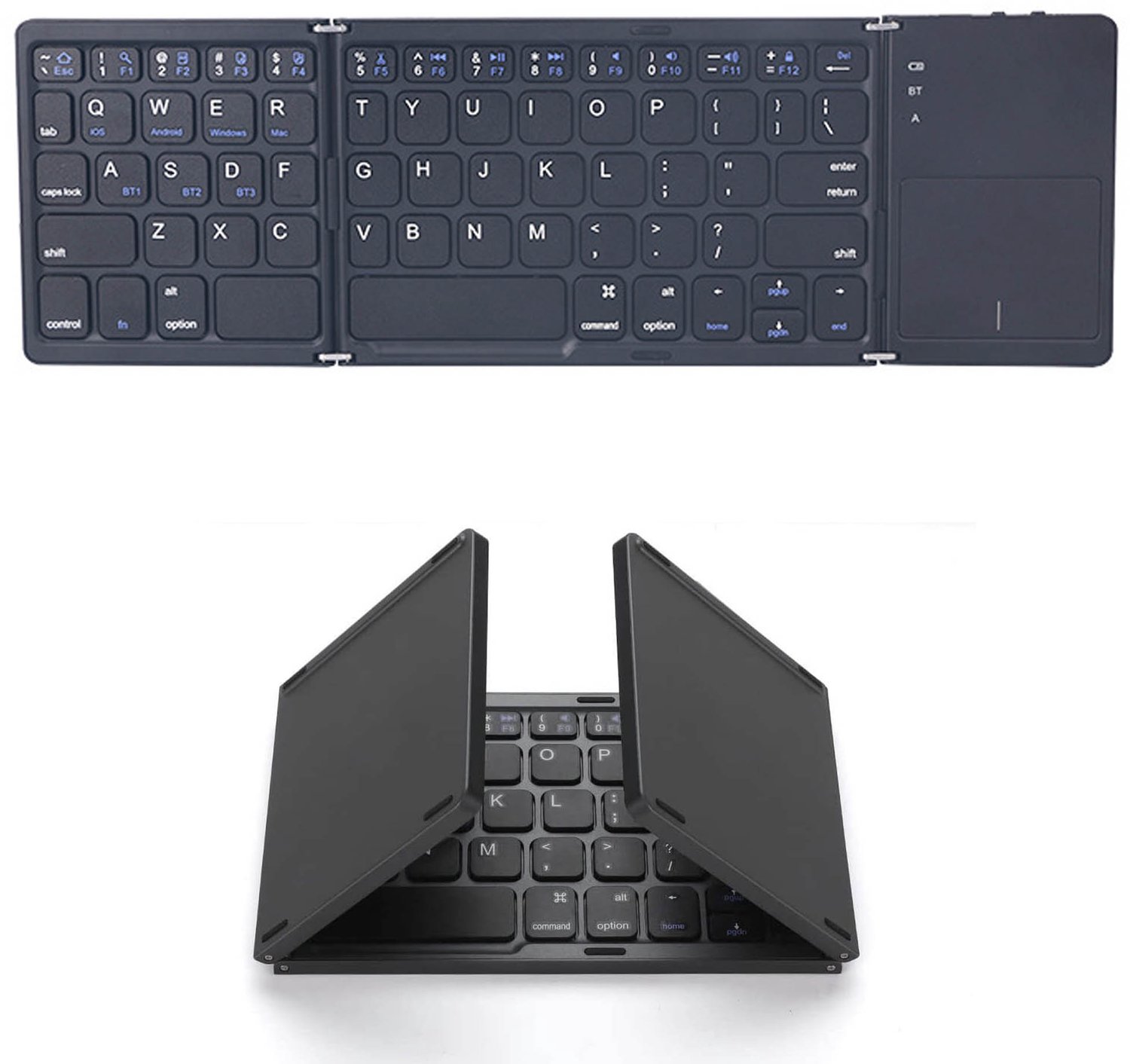 NAXSIR - bluetooth toetsenbord - draadloos toetsenbord met touchpad - multi apparaat - bluetooth 5.0