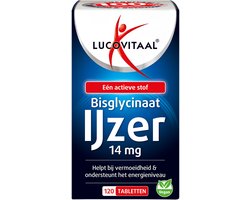 Lucovitaal Lucovitaal IJzer bisglycinaat 100% 120 tabletten - 120 stuks