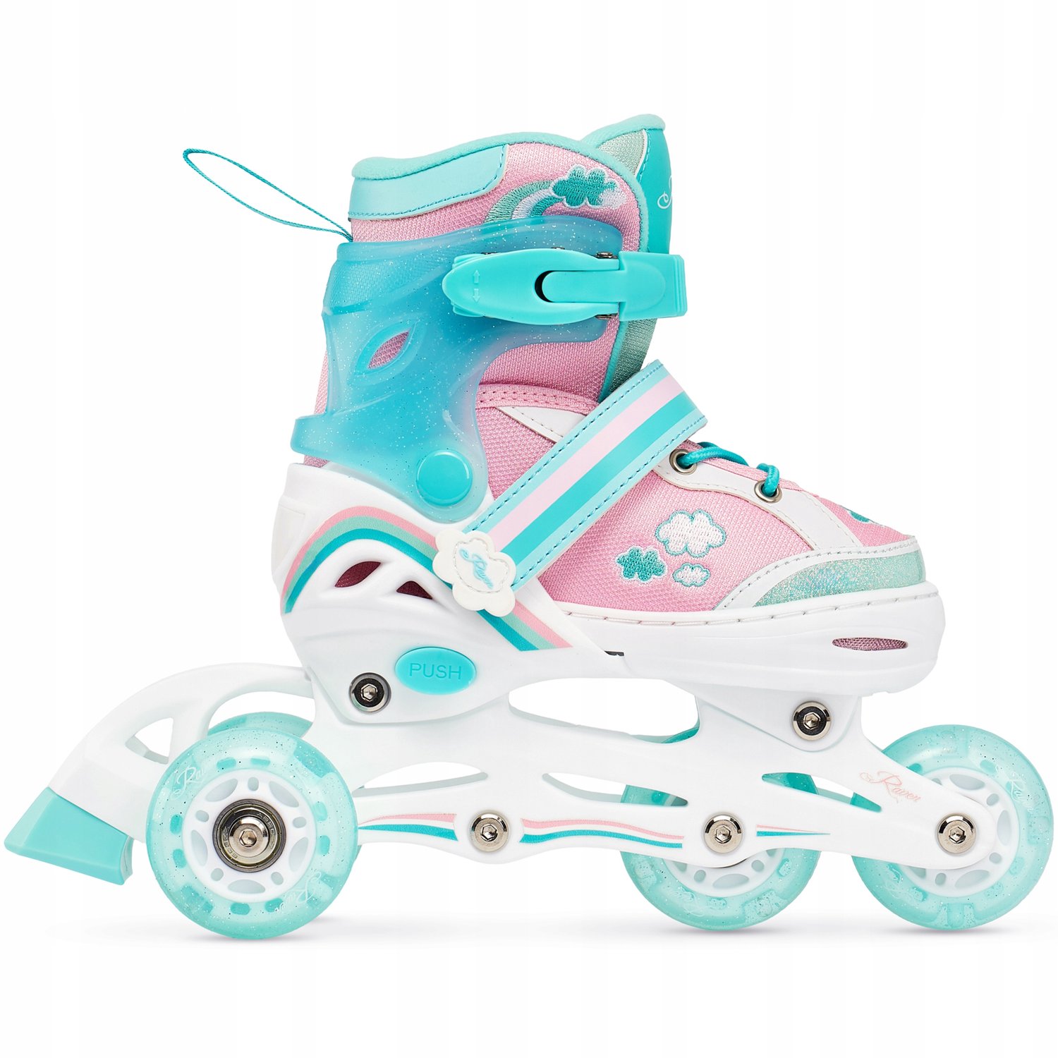 RAVEN Zoya 3-in-1 Inline Skates/Rollerskates LED