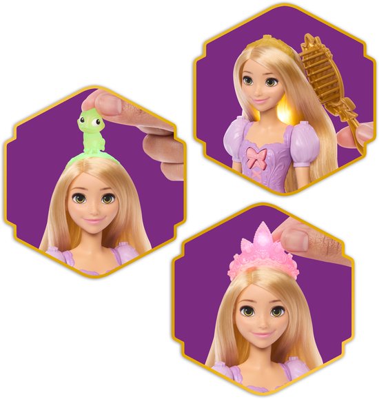 Disney Princess Magisch Haar Rapunzel Modepop - 5 manieren om te gloeien — cadeau in Spellen & Speelgoed - foto 4