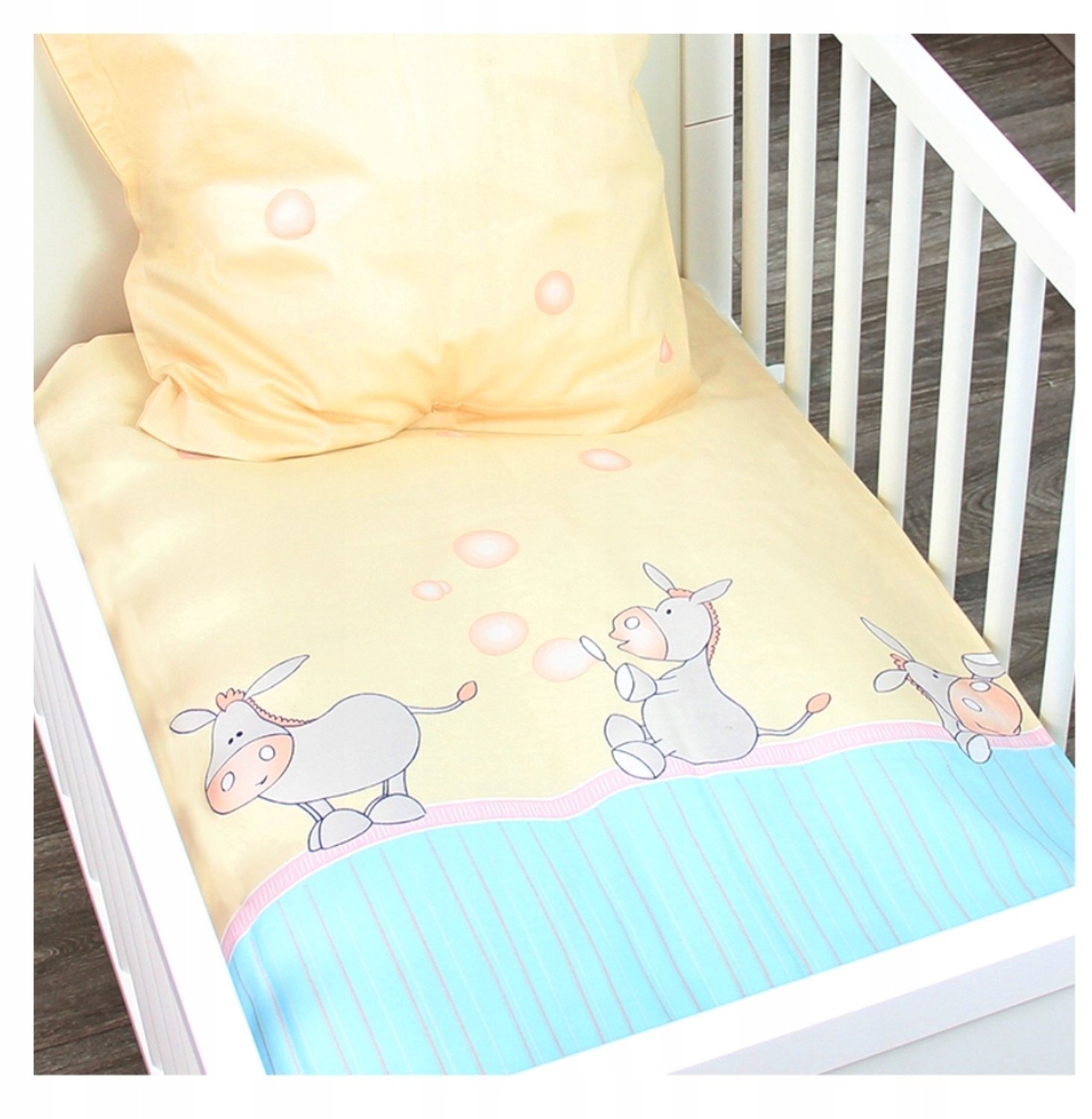 Alvi Beddengoed Set Kinderwagen 80x80 Ezel - Hemel & Beschermer