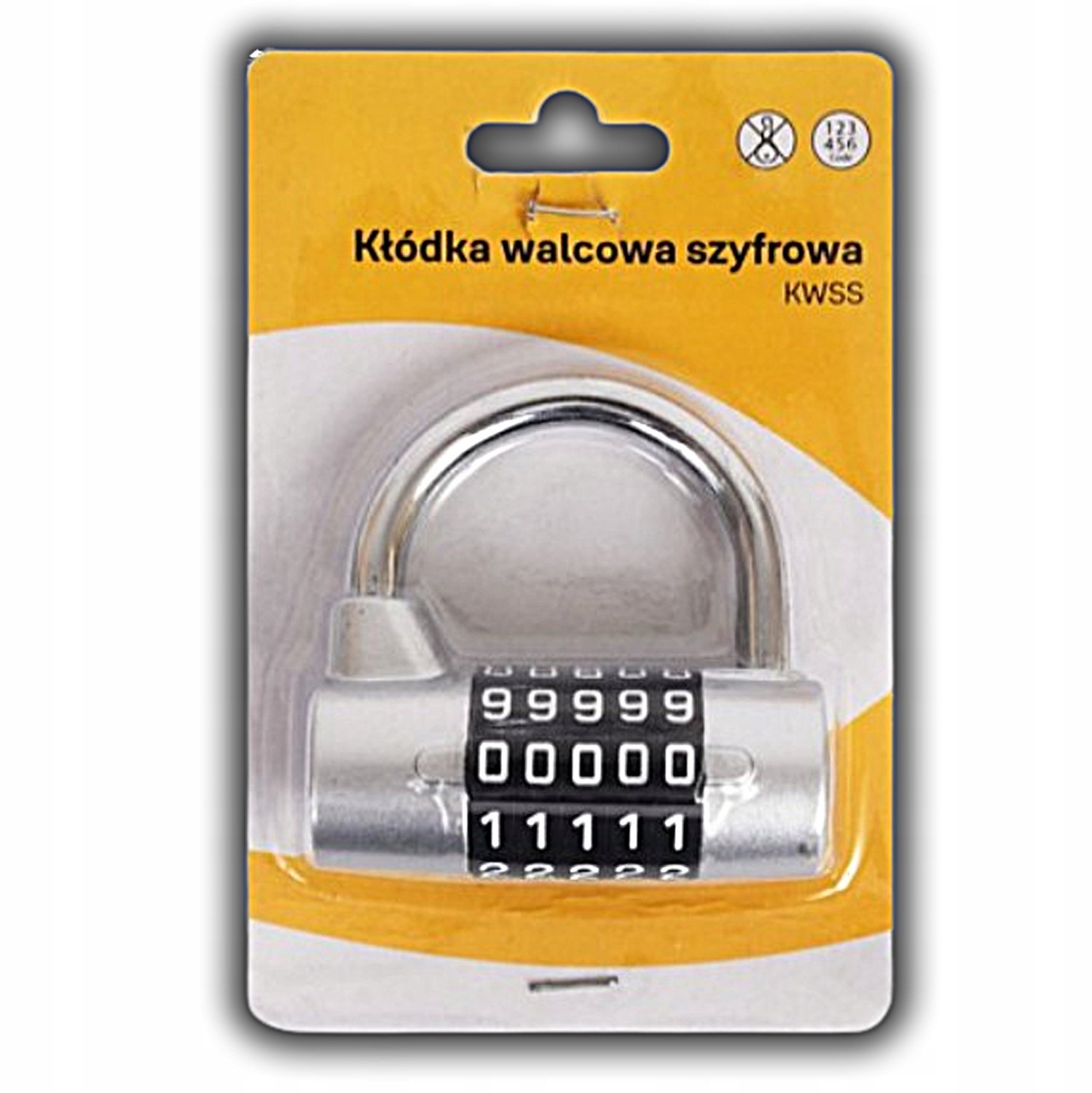 Assa Abloy Cilinderslot Zilver 5 Cijfers Combinatieslot