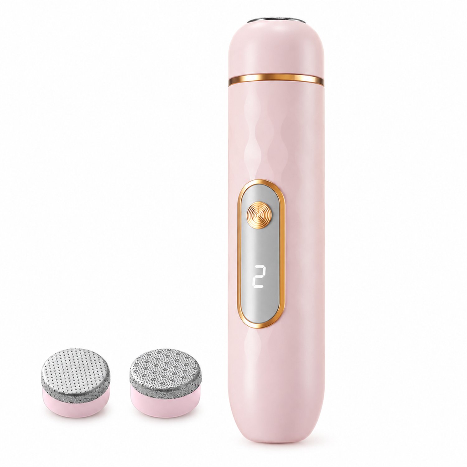 elektrische nagelknipper - 2-in-1 - voor nagel- en voetverzorging - roze uitvoering - set