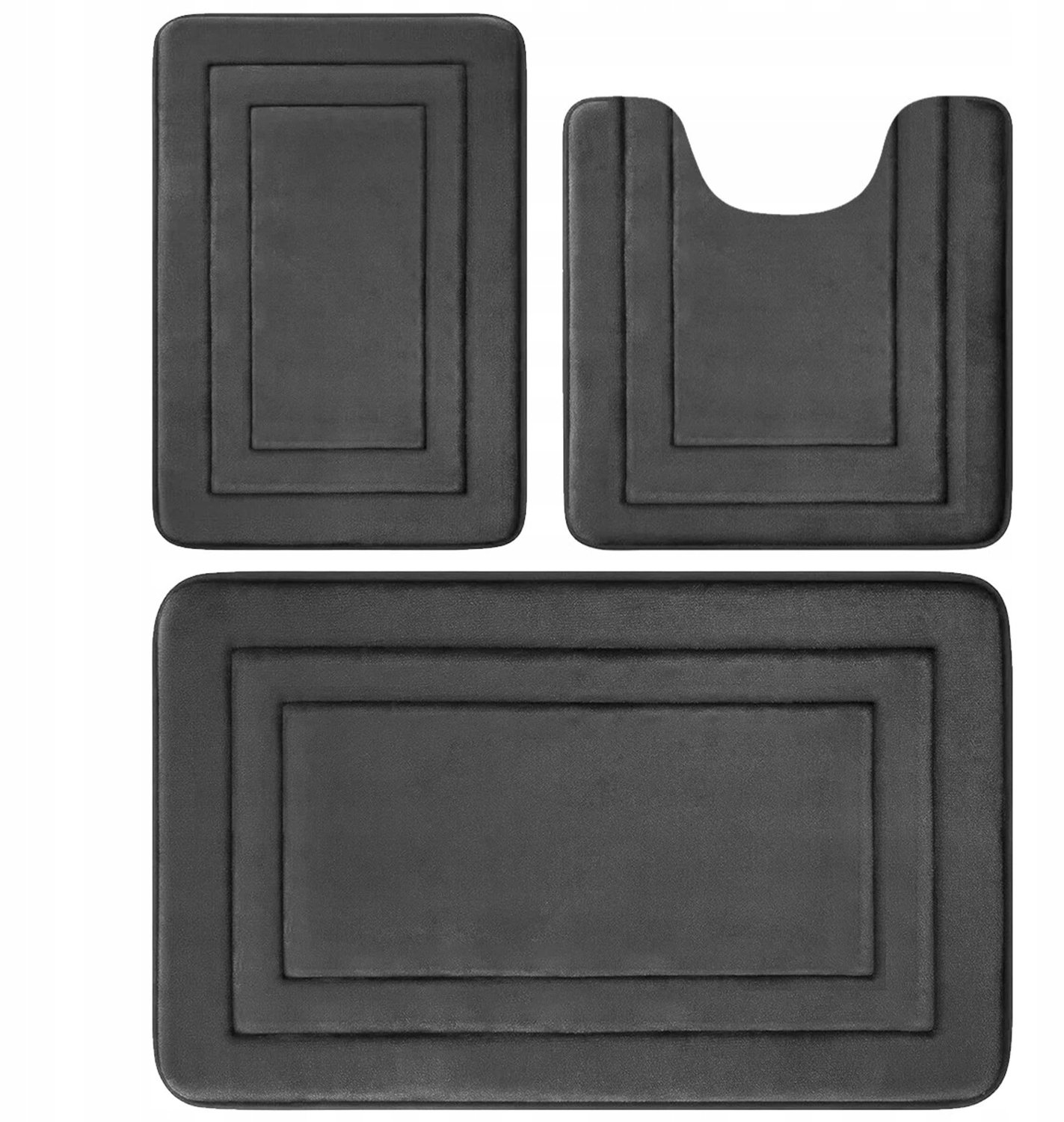 3-delige Antislip Badkamermatten Set - Zacht & Absorberend