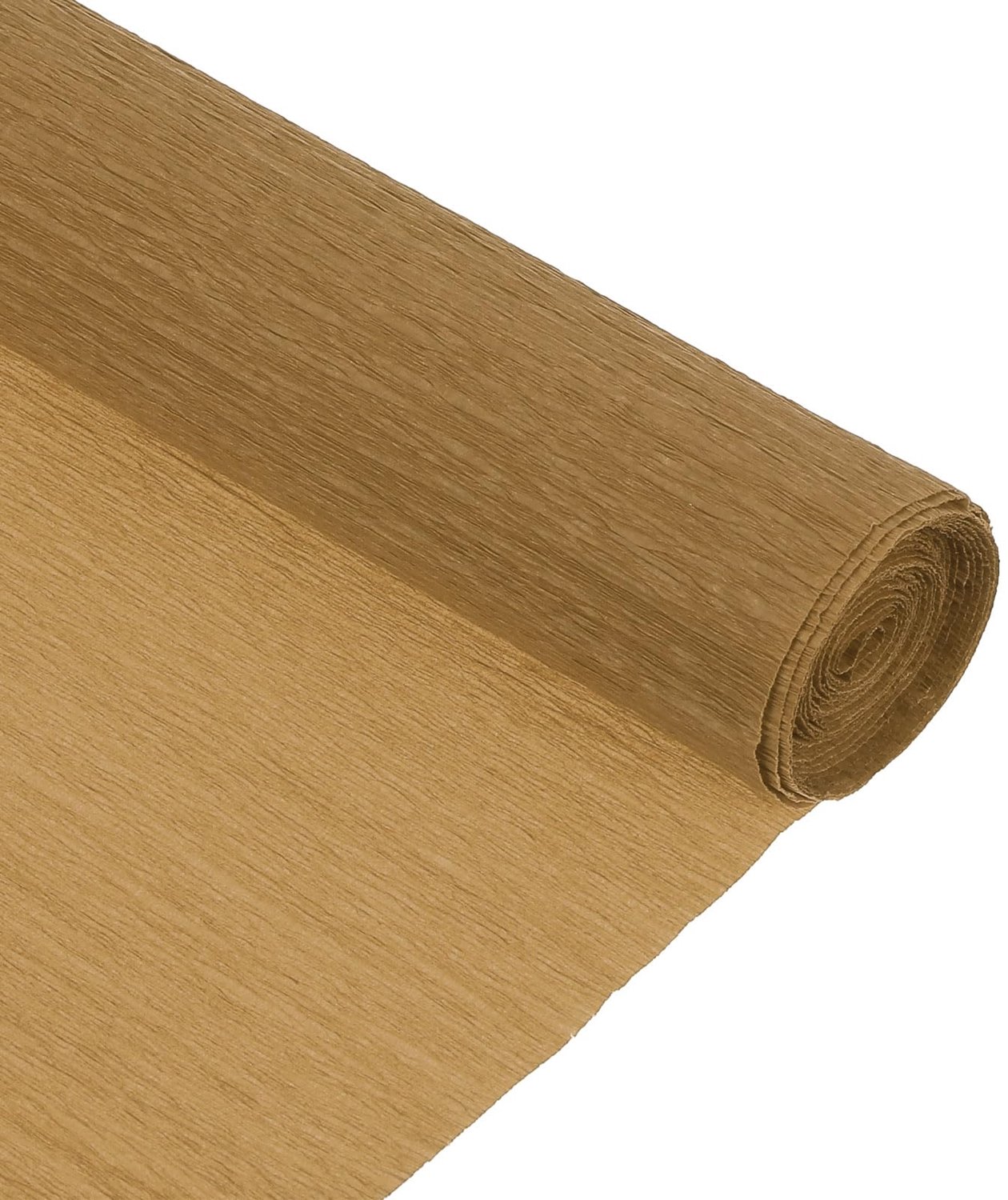 Crêpepapierrol - 2,4 meter lang en 25,4 cm breed - Voor decoratie en evenementen - Koffiekleur