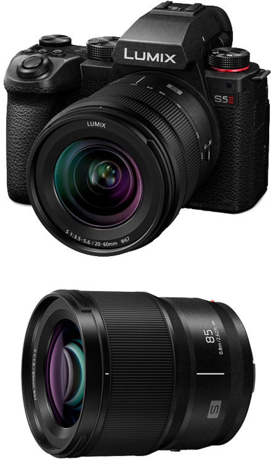 PANASONIC LUMIX S5 MARK II + 20-60 mm f/3.5-5.6 + 85 mm f/1.8