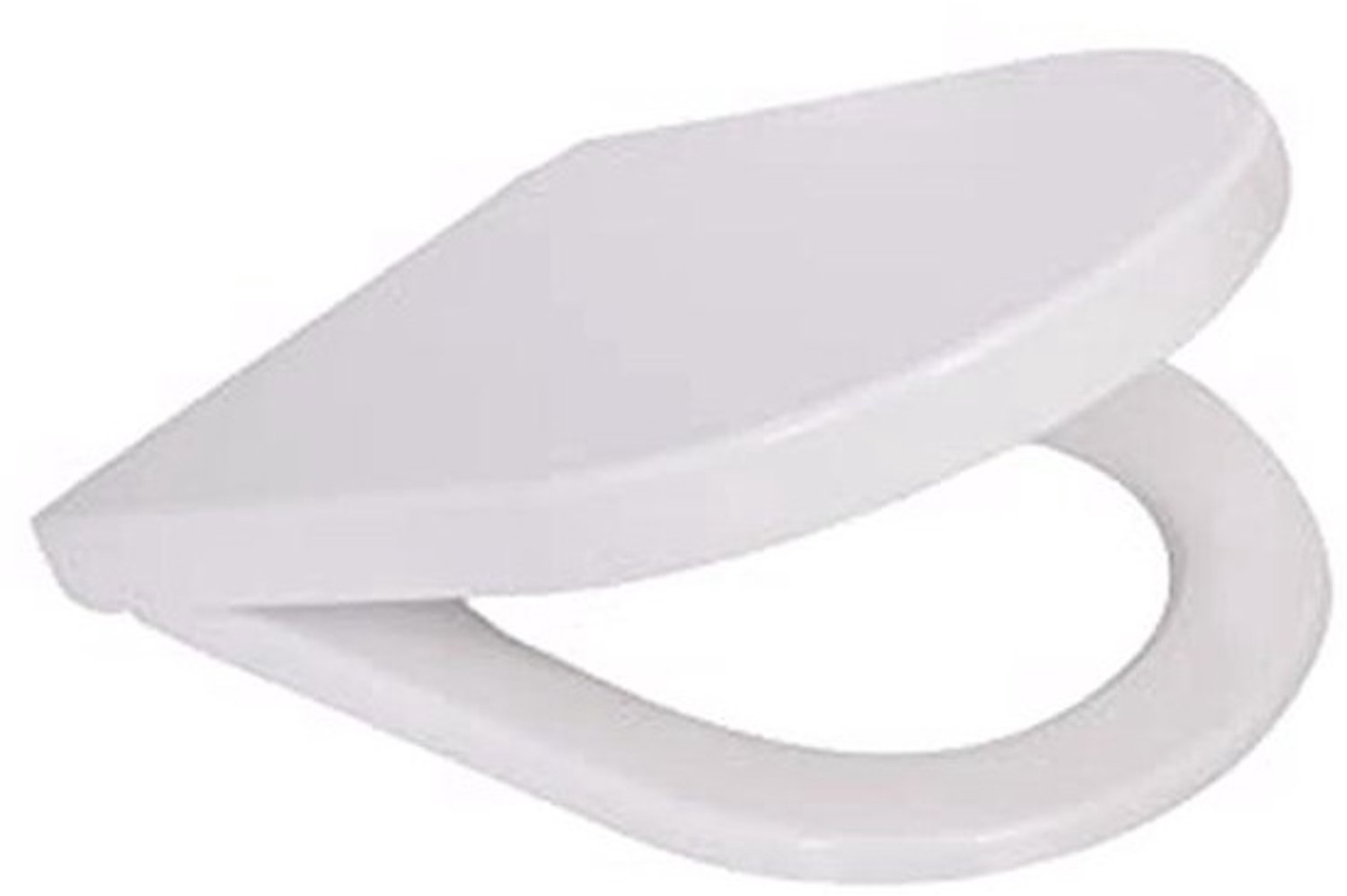 Wc-bril met softclosemechanisme - aangenaam zitcomfort in hoekige vorm - max. belastbaar tot 150 kg