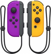 Draadloze Controller voor Switch – Gamepad - Bluetooth – Inclusief polsbandjes – Niet geschikt voor Switch 2 - Voor pc/tablet/spelcomputers - Paars en Oranje