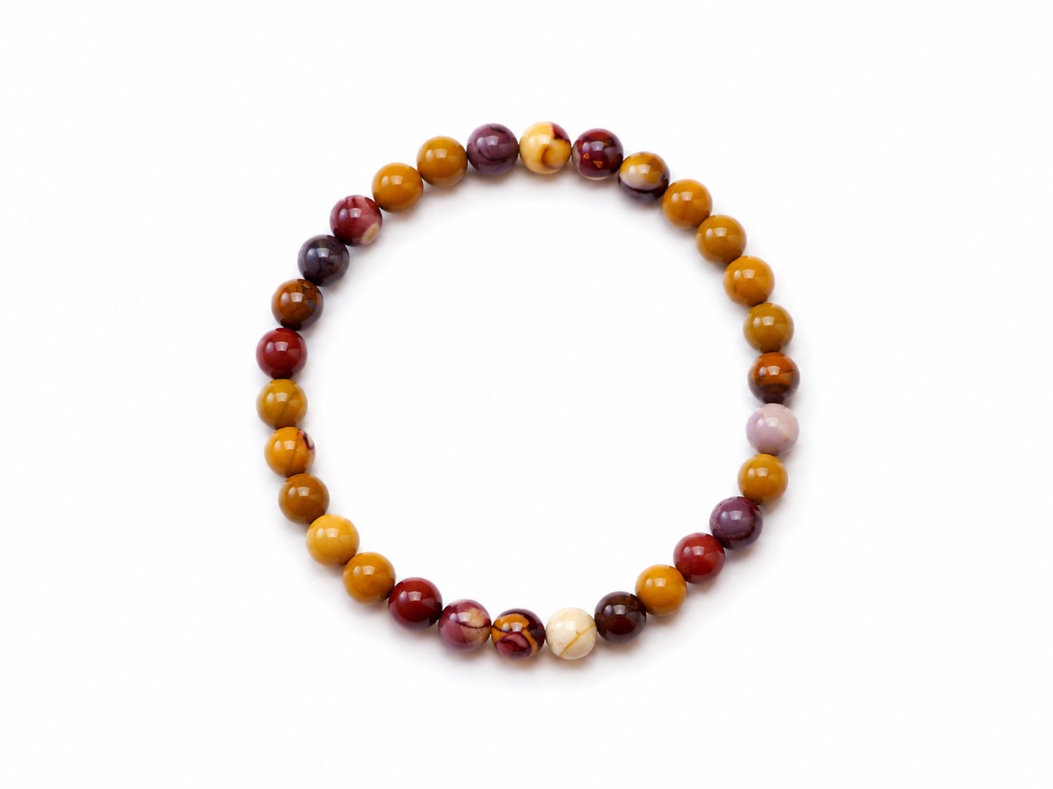 Mookaite Jaspis Armband 16 cm – 6 mm Kralen – Edelsteen Armband- Jaspis armband – Mookaite – 6 mm armband