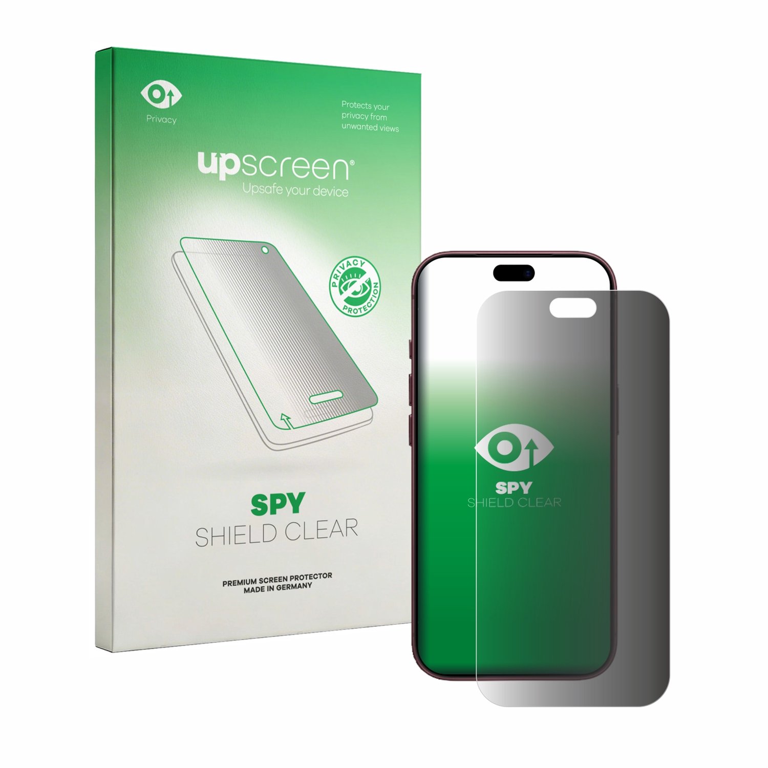 upscreen - privacy screenprotector voor Apple iPhone 18 Pro - Folie Beschermfolie Blauwlichtfilter