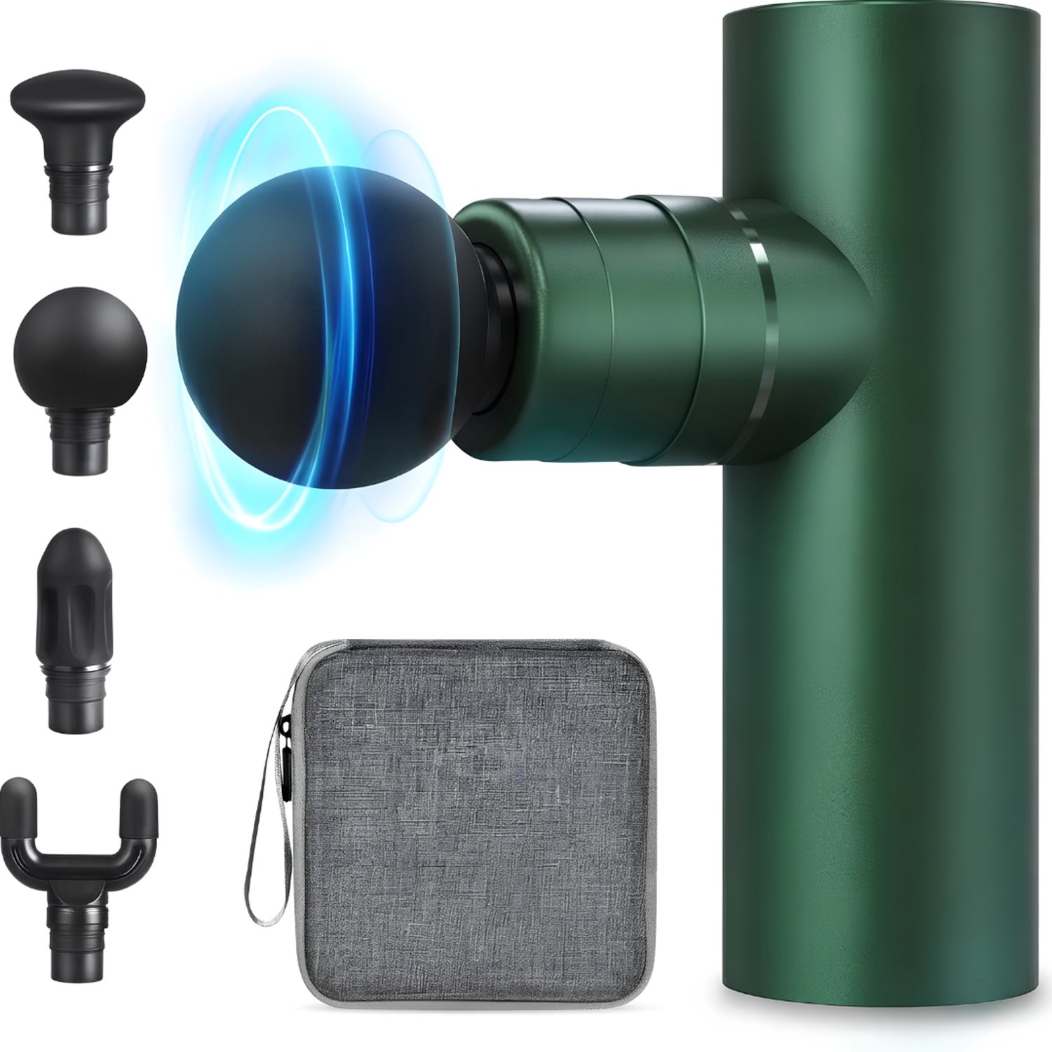 KLS® Massage Gun - Massage Gun Mini - Massage Pistool - Groen - 10cm x 5cm x 14cm