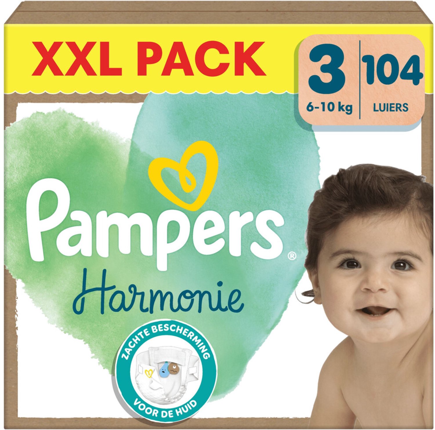 Pampers Harmonie luiers maat 3 | 104 stuks