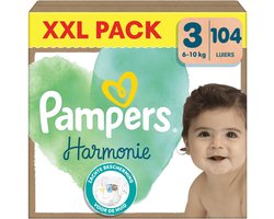 Pampers Harmonie Luiers Maat 3 (6-10kg) 104 stuks
