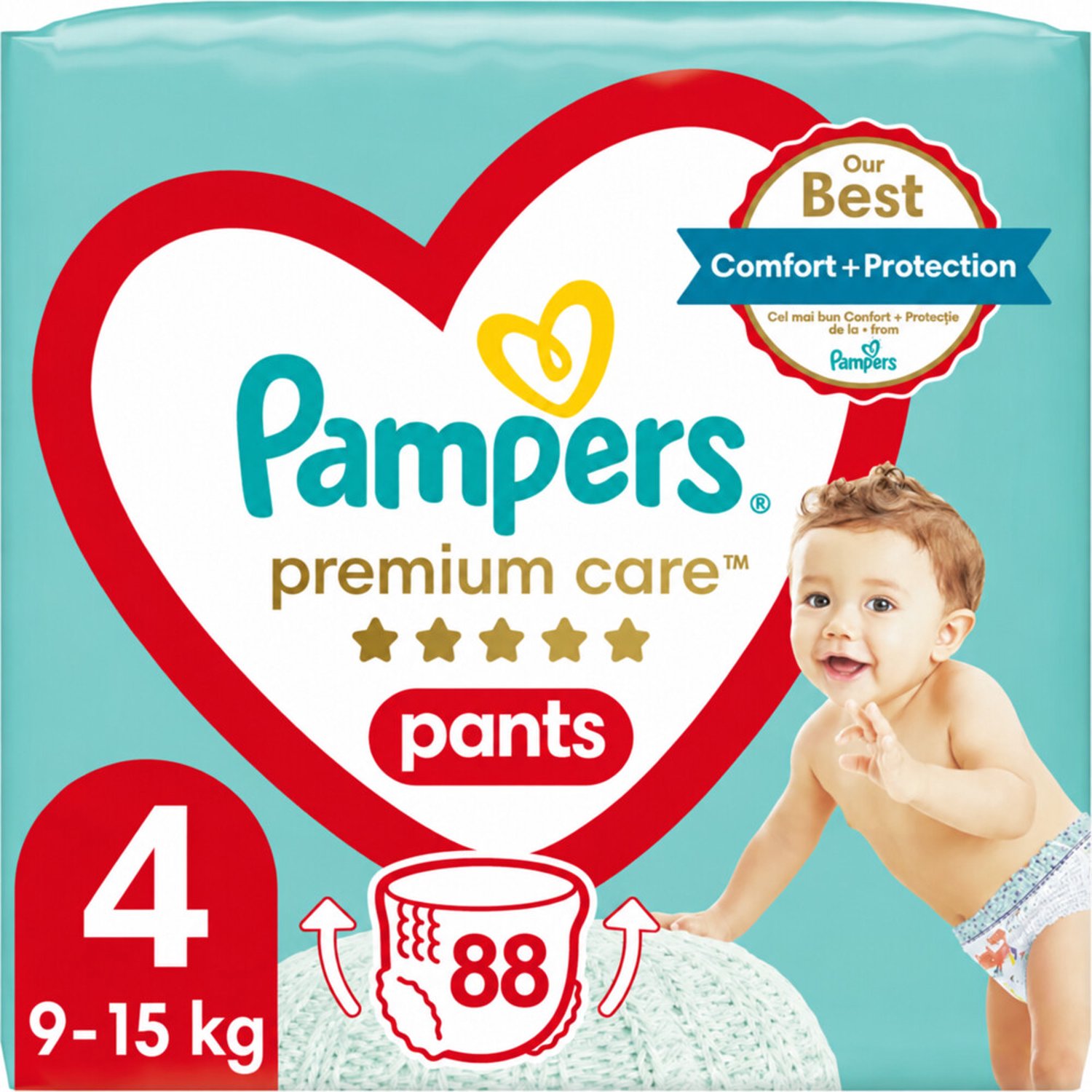 Pampers Premium Care luierbroekjes maat 4 | 88 stuks