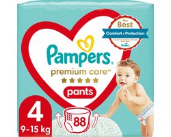 Pampers - Premium Care Luierbroekjes Maat 4 (9-15kg) - 4 x 22 stuks - Voordeelverpakking