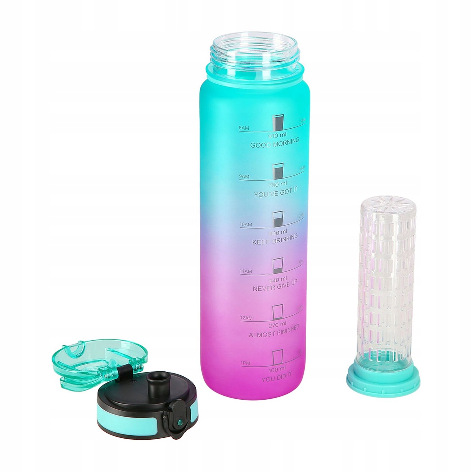 Nils Camp Tritan Bidon met Fruitinfuser - 950ml - Ideaal voor Fitness