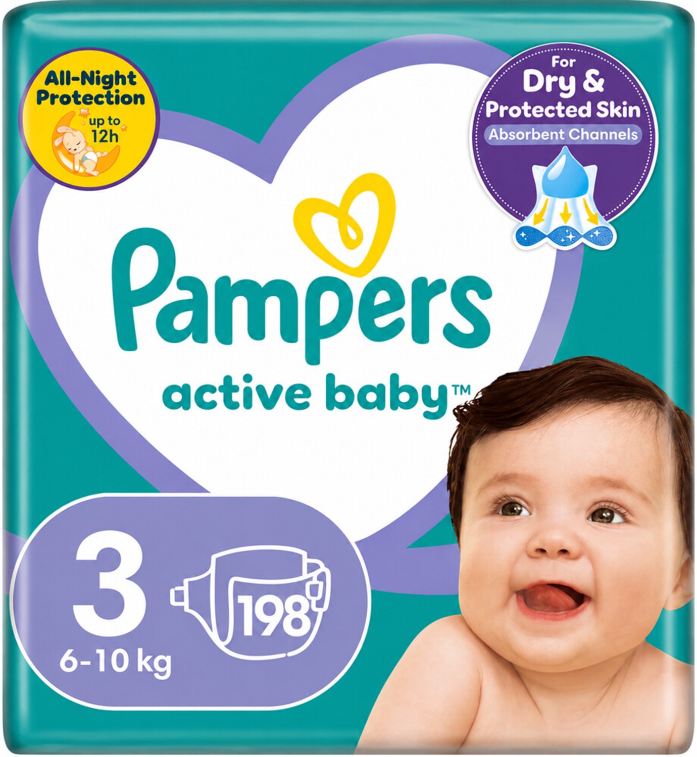 Pampers Active Baby luiers maat 3 | 198 stuks