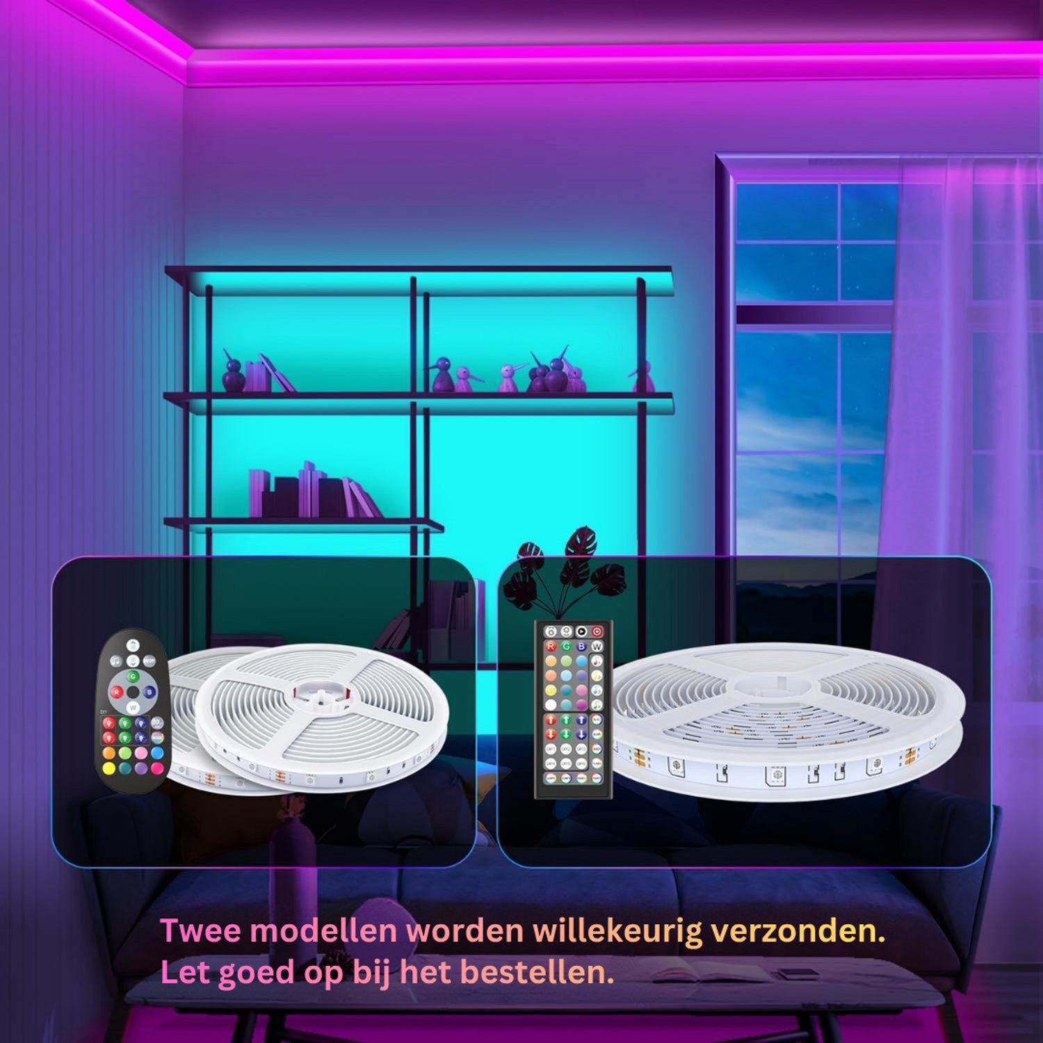 DYVNS® Led Strip 20 meter - Met Afstandsbediening en App - Dimbaar - Met Muziekritme