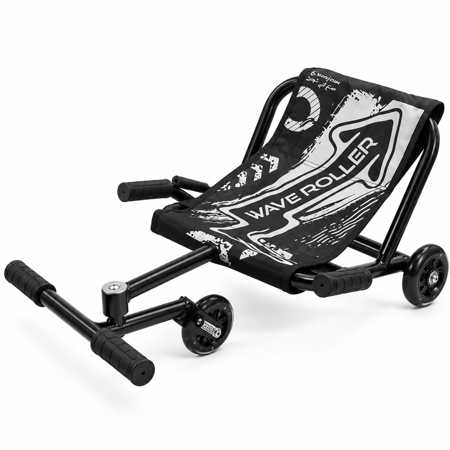 HOMESY Wave Roller zwart – Ultieme Drift Skelter voor Kinderen – Swing Kart – 360° Draaien & Driften – Verstelbaar – Voor Binnen en Buiten