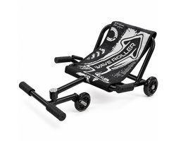 HOMESY Wave Roller zwart – Ultieme Drift Skelter voor Kinderen – Swing Kart – 360° Draaien & Driften – Verstelbaar – Voor Binnen en Buiten