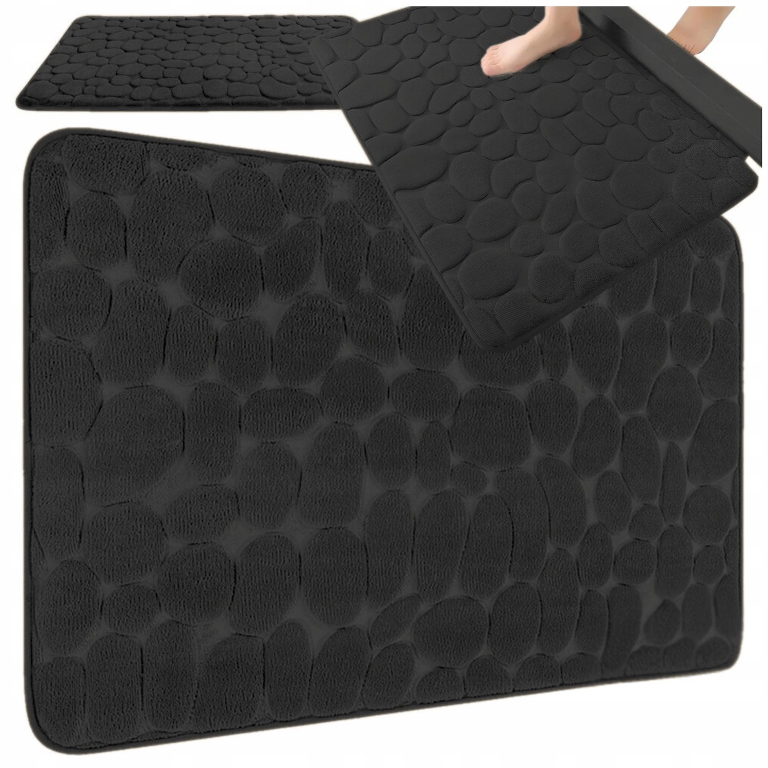 Zachte Antislip Badkamermat 80x50 cm - Absorberend en Sneldrogend