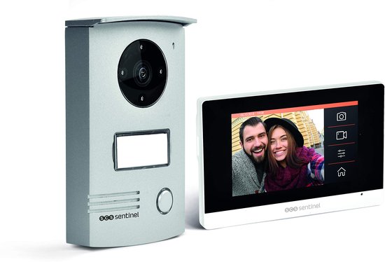 Video Deurbel Intercom - 4,3 Inch Touchscreen - Bekabeld 2-aderig - Wit - Voor Binnen En Buiten - Met Kleurendisplay — afbeelding 3