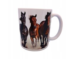 Keramische Mok met Galopperende Paarden - Cadeauverpakking