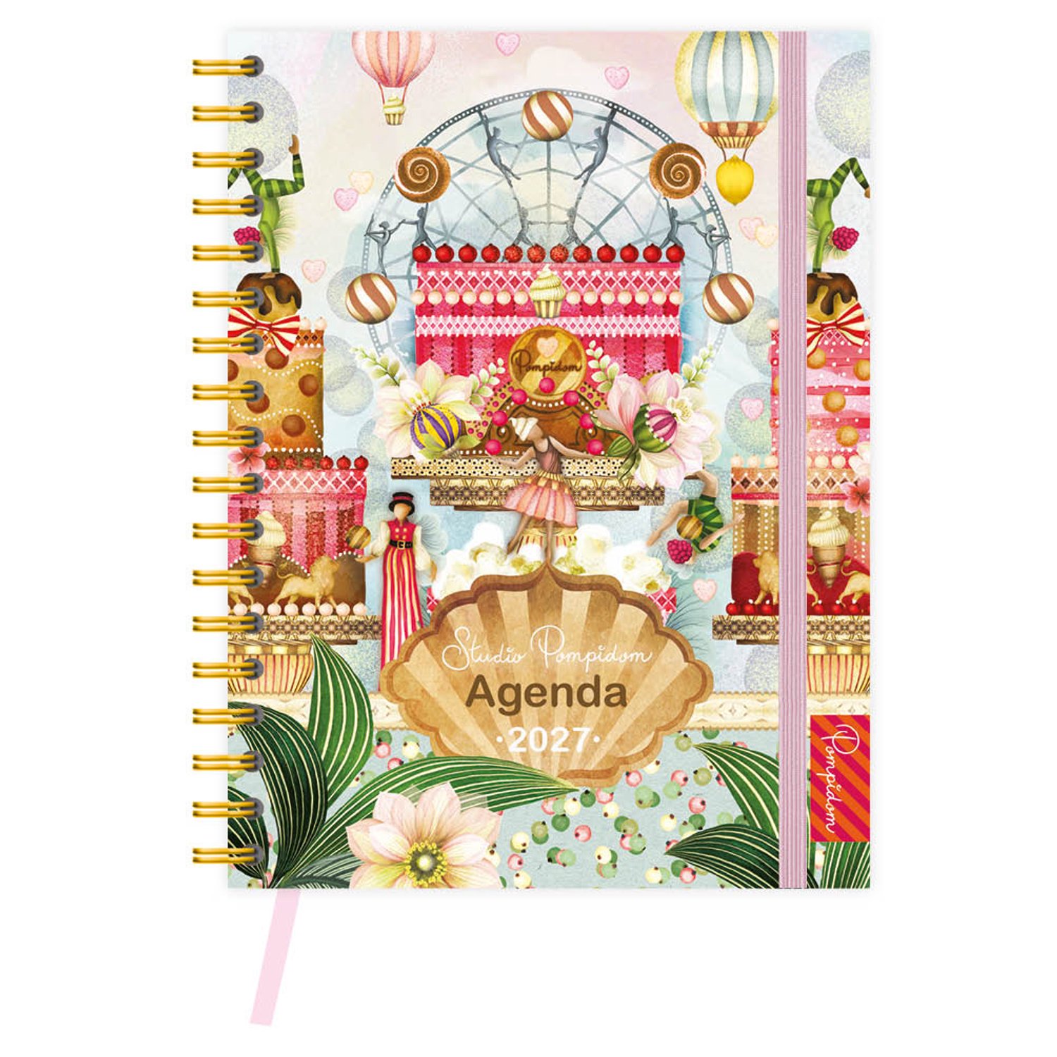 Studio Pompidom bureau-agenda (harde kaft) Pom Popcorn 2027