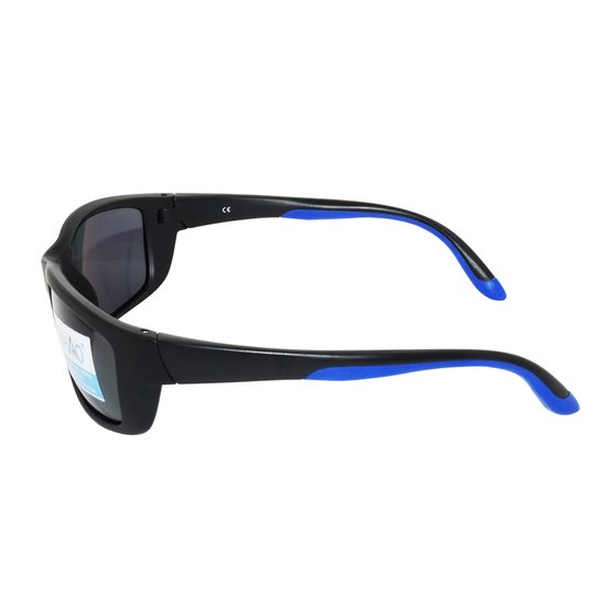 WK Premium Sportieve Zonnebril – TR90 Ultralicht Frame met Zachte Rubberen Neus- & Oorpads – Gepolariseerde UV400 Lenzen -ideale metgezel bij autorijden, fietsen of dagelijks gebruik - Mat Zwart Montuur met Smoke TAC-lenzen — afbeelding 4