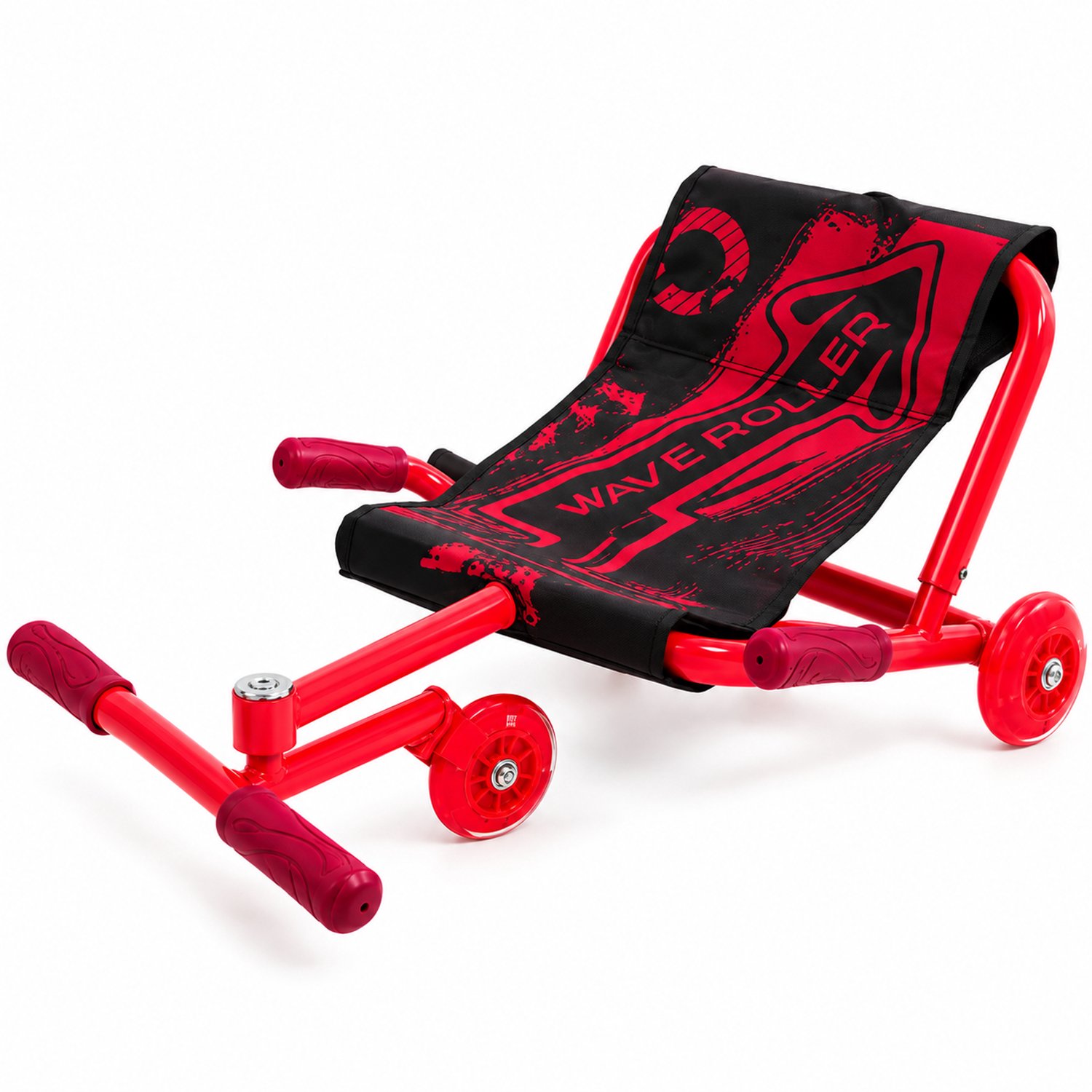 HOMESY Wave Roller rood – Ultieme Drift Skelter voor Kinderen – Swing Kart – 360° Draaien & Driften – Verstelbaar – Voor Binnen en Buiten