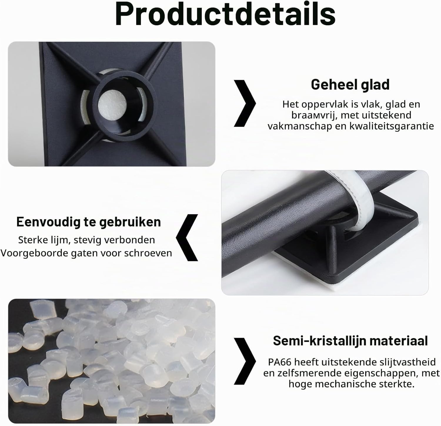 100 Stuks Zelfklevende Kabelbinders met Montagebasis, 19mm x 19mm, Voor Kabelbeheer, Bevestigingsschroeven en Lijmpads, Duurzame Oplossing voor Kabelorganisatie en Veiligheid