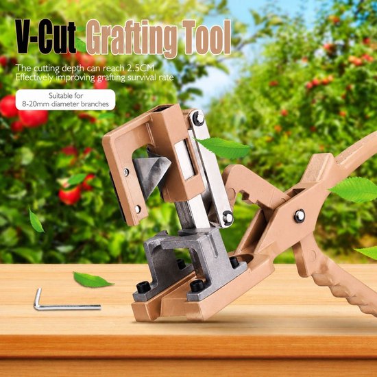 VHV - Enttang - V-Cut Entmachine voor Fruitbomen en Planten - Handmatige Takkenschaar met SK5 Koolstofstalen Mes - Tuinschaar — afbeelding 5
