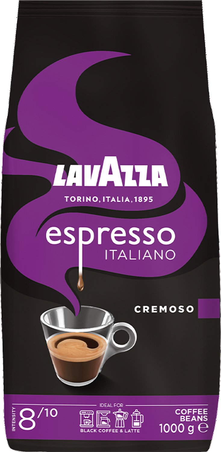 Lavazza Espresso Italiano Cremoso - Koffiebonen - Black Coffee & Latte - Intensiteit 8/10 - 2 x 1kg
