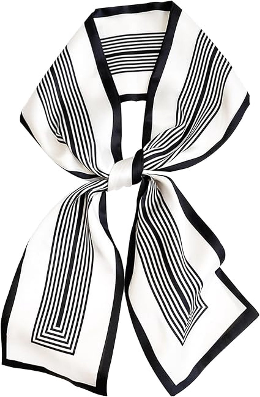 2 Pcs Satijnen Sjaal voor Dames - Zijdezachte Lange Smalle Hoofddoek - Multifunctioneel Modeaccessoire voor Haar - Hals en Handtas