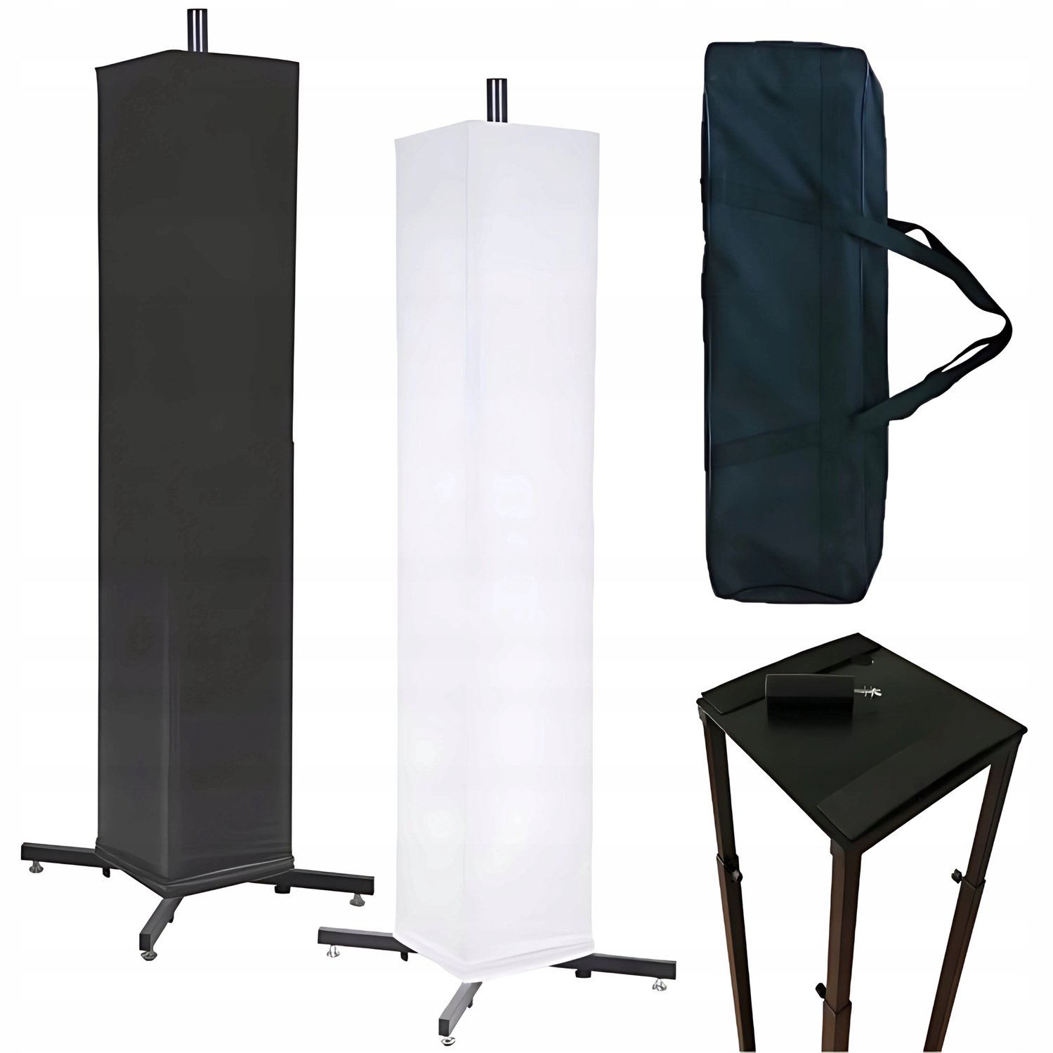 Image of Stand4Me Tower Set: Statief voor luidsprekers & licht, 85-165 cm