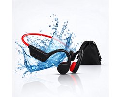 Tech Essentials Hydro X10- Sport oordopjes - Bone Conduction Headphone - Open Ear Oortjes - Draadloze Bluetooth Koptelefoon - Zwemmen - Hardlopen - 32GB Geheugen - IPX8 Waterdicht - Zwart