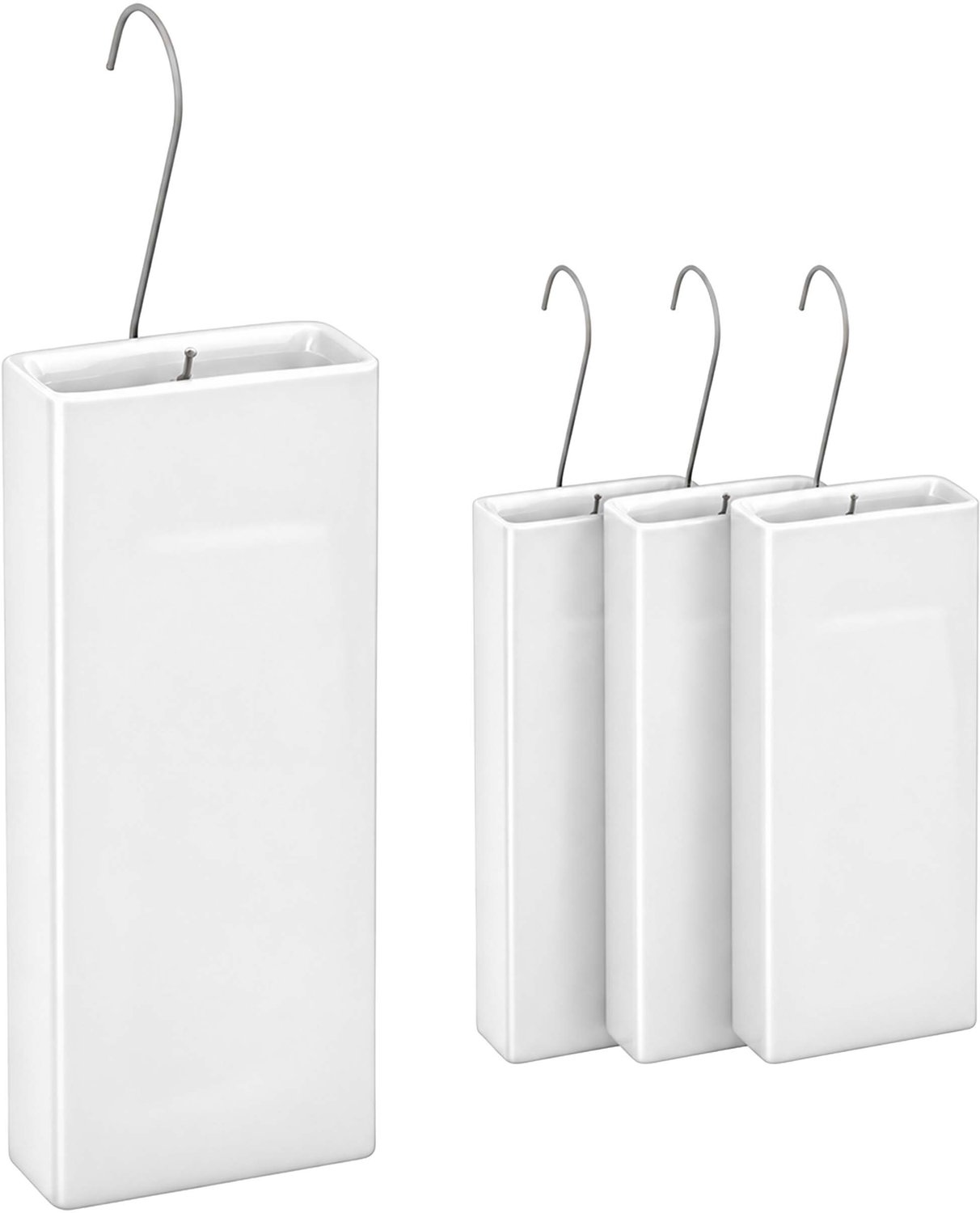 Waterverdamper radiator - set van 4 - 400 ml - wit
