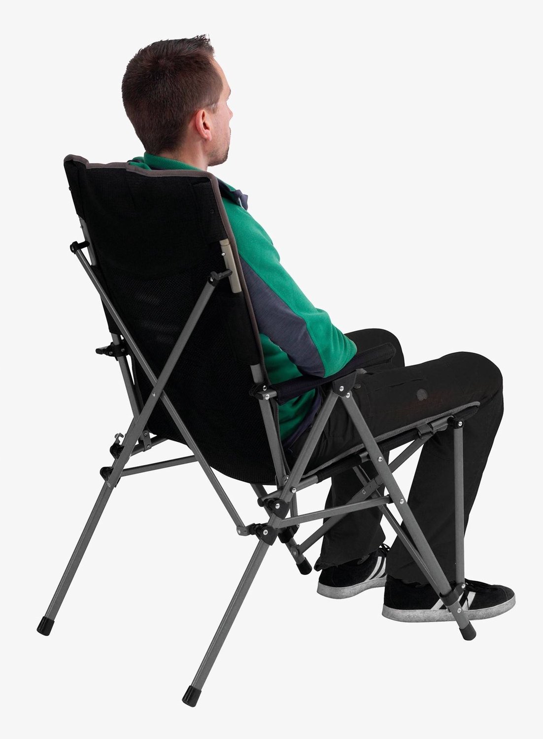 Robens Vanguard Klapstoel - Zwart, Robuust en Comfortabel