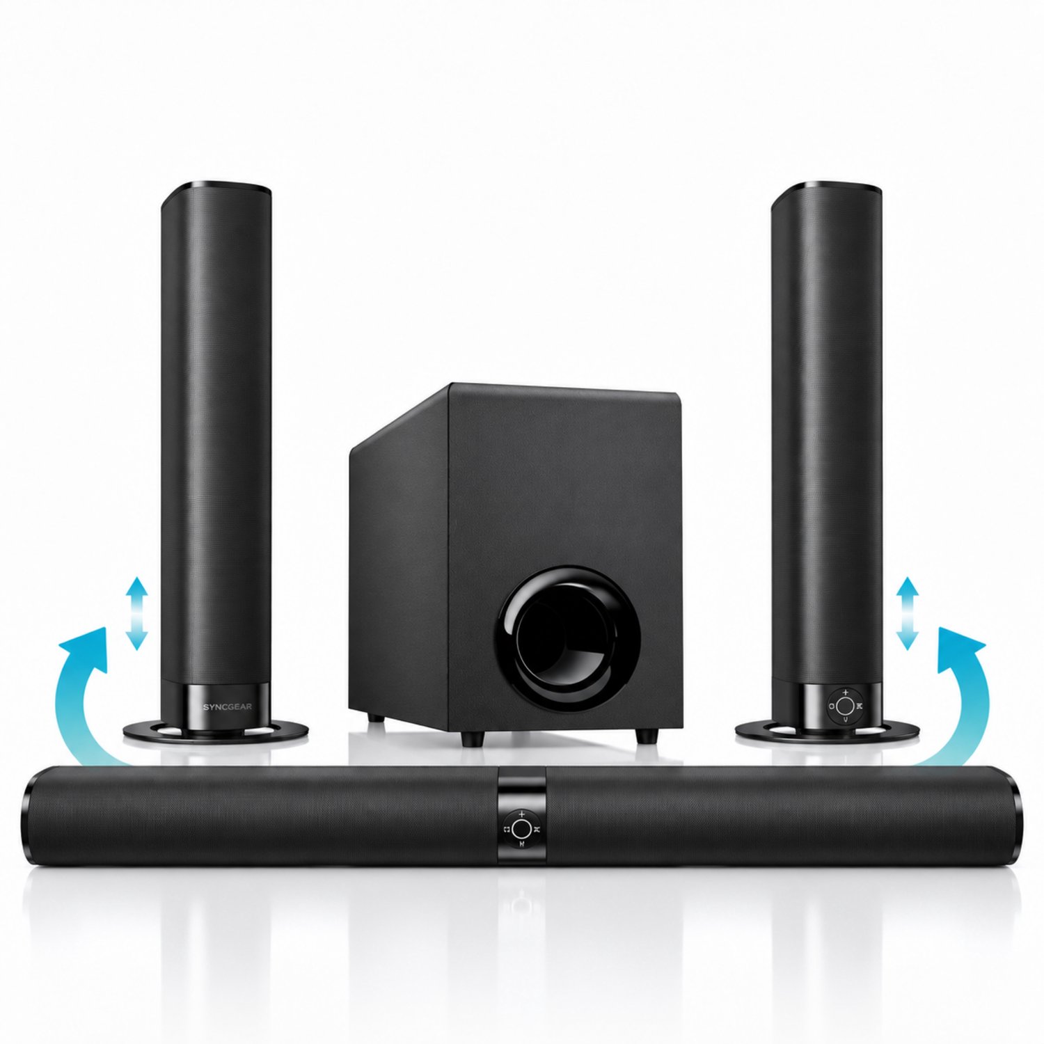 SyncGear 2-in-1 Soundbar met Subwoofer 130W Bluetooth 5.3 - SyncGear - €119,00