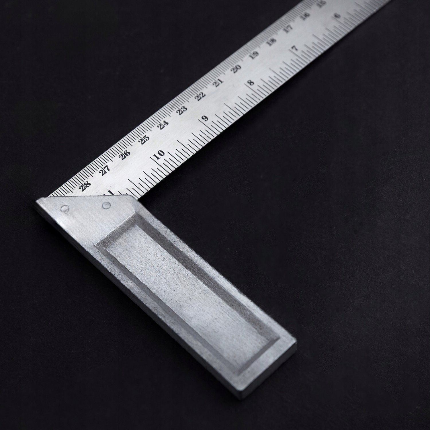 Vergionic 30cm Timmerhoek met Maatverdeling - Metaal
