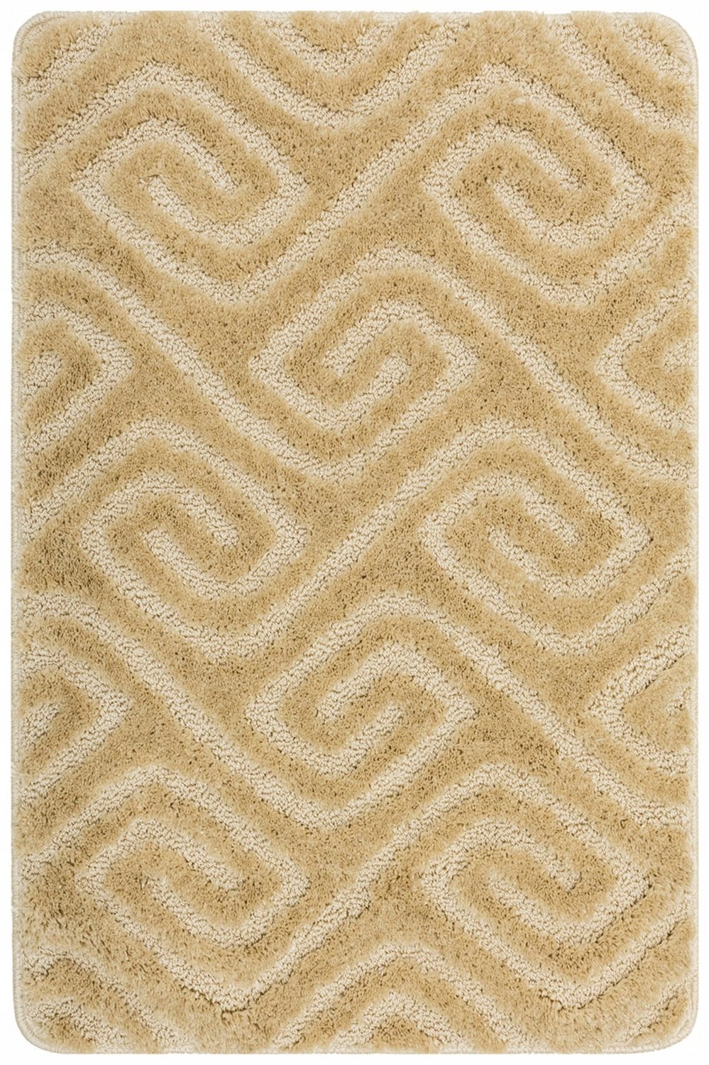 Antislip Badkamermat Akasha Beige 50x80 cm - Zacht & Wasbaar