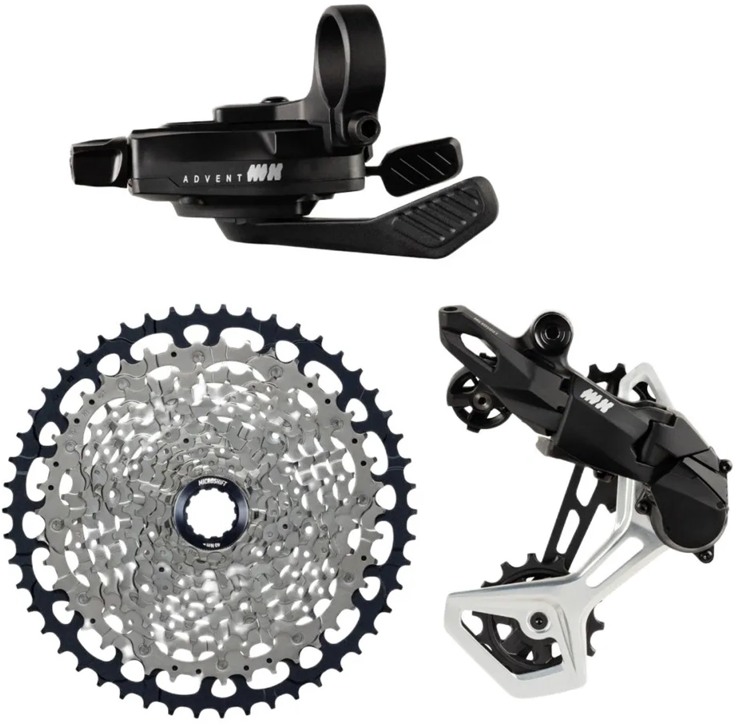Microshift Advent Mx 11s Sl Rd Pro Cs G-series Hg Groepset Zwart